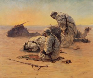 Soliders praying
